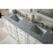 James Martin Vanities Bristol 72in Double Vanity, Bright White w/ 3 CM Carrara Marble Top 157-V72-BW-3CAR - alternate 5